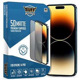 Buff iPhone 14 Pro 5D Matte Şeffaf Ekran Koruyucu