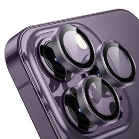 Buff iPhone 14 Pro Max / 14 Pro Deep Purple Kamera Metal Lens Koruyucu