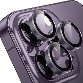 Buff iPhone 14 Pro Max / 14 Pro Deep Purple Kamera Metal Lens Koruyucu