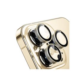 Buff iPhone 14 Pro Max / 14 Pro Gold Kamera Metal Lens Koruyucu
