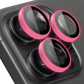 Buff iPhone 14 Pro Max / 14 Pro Pink Neon Metal Lens Koruyucu