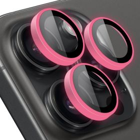 Buff iPhone 14 Pro Max / 14 Pro Pink Neon Metal Lens Koruyucu