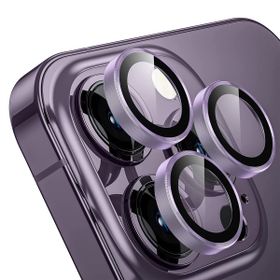 Buff iPhone 14 Pro Max / 14 Pro Purple Kamera Metal Lens Koruyucu