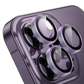 Buff iPhone 14 Pro Max / 14 Pro Purple Kamera Metal Lens Koruyucu