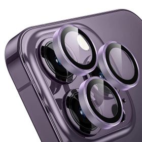 Buff iPhone 14 Pro Max / 14 Pro Purple Kamera Metal Lens Koruyucu