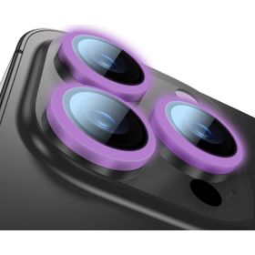 Buff iPhone 14 Pro Max / 14 Pro Purple Neon Metal Lens Koruyucu