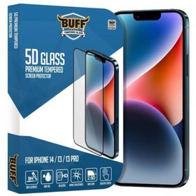 Buff iPhone 14/13/13 Pro 5D Glass Şeffaf Ekran Koruyucu