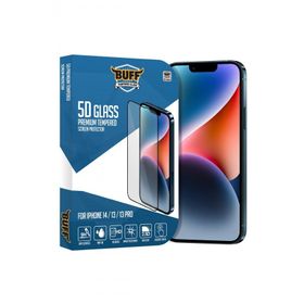 Buff iPhone 14/13/13 Pro 5D Glass Şeffaf Ekran Koruyucu