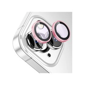 Buff iPhone 15 / 15 Plus Rose Gold Kamera Metal Lens Koruyucu