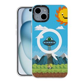 Buff iPhone 15 Mag Kit Ufo Desenli Kılıf