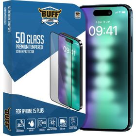 Buff iPhone 15 Plus 5D Glass Ekran Koruyucu