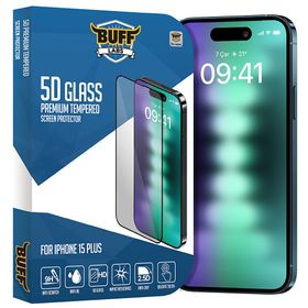 Buff iPhone 15 Plus 5D Glass Ekran Koruyucu