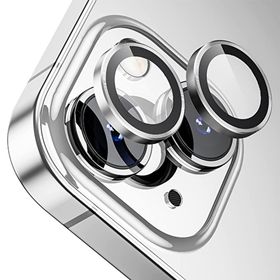 Buff iPhone 15 - Plus Gümüş Metal Lens Koruyucusu