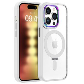 Buff iPhone 15 Pro Bumper Mag Beyaz Kılıf