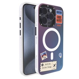 Buff iPhone 15 Pro Mag Kit Travel Desenli Kılıf