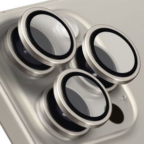 Buff iPhone 15 Pro Max / 15 Pro Gray Titanyum Kamera Lens Koruyucu