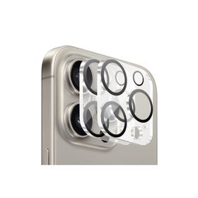 Buff iPhone 15 Pro Max / 15 Pro Şeffaf 2 Adet Kamera Lens Koruyucu
