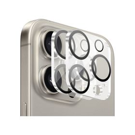 Buff iPhone 15 Pro Max / 15 Pro Şeffaf 2 Adet Kamera Lens Koruyucu