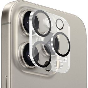 Buff iPhone 15 Pro Max / 15 Pro Şeffaf Kamera Lens Koruyucu