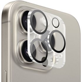 Buff iPhone 15 Pro Max / 15 Pro Şeffaf Kamera Lens Koruyucu