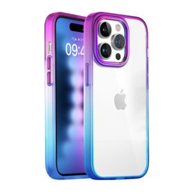 Buff iPhone 15 Pro Max Air Bumper Mor Rainbow Kılıf