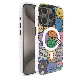 Buff iPhone 15 Pro Max Mag Kit Happy Monster Desenli Kılıf