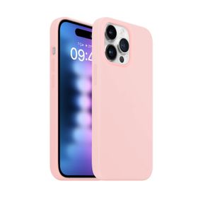 Buff iPhone 15 Pro Max Pembe Rubber Fit Kılıf