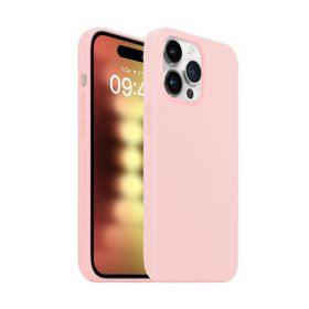 Buff iPhone 15 Pro Pembe Rubber Fit Kılıf