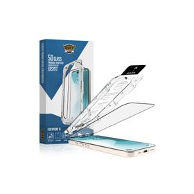 Buff iPhone 16 5D Glass EasyFit Şeffaf Ekran Koruyucu