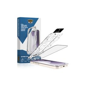 Buff iPhone 16 Plus 5D Glass EasyFit Şeffaf Ekran Koruyucu