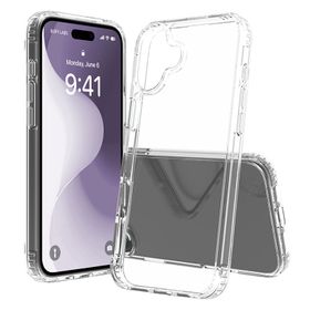 Buff iPhone 16 Plus Air Hybrid Kristal Şeffaf Şeffaf Kılıf