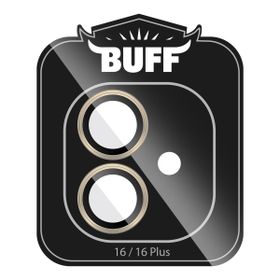 Buff iPhone 16 Plus / iPhone 16 V2 Gri Metal Kamera Lens Koruyucu