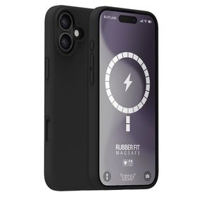 Buff iPhone 16 Plus Magsafe Rubber Fit Silikon Siyah Kılıf