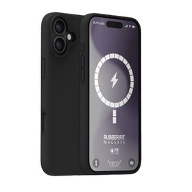 Buff iPhone 16 Plus Magsafe Rubber Fit Silikon Siyah Kılıf