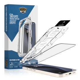 Buff iPhone 16 Pro 5D Glass EasyFit Şeffaf Ekran Koruyucu