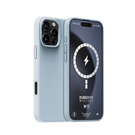 Buff iPhone 16 Pro Magsafe Rubber Fit Silikon Açık Mavi Kılıf