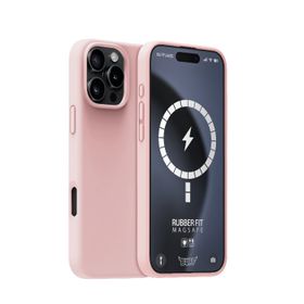 Buff iPhone 16 Pro Magsafe Rubber Fit Silikon Açık Pembe Kılıf