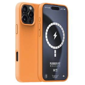 Buff iPhone 16 Pro MagSafe Rubber Fit Silikon Turuncu Sorbe Kılıf