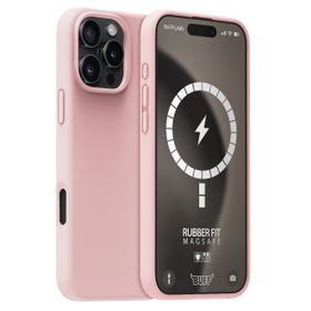 Buff iPhone 16 Pro Max Magsafe Rubber Fit Silikon Açık Pembe Kılıf