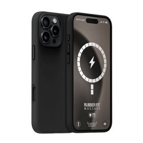 Buff iPhone 16 Pro Max Magsafe Rubber Fit Silikon Siyah Kılıf