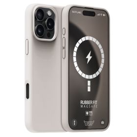 Buff iPhone 16 Pro Max MagSafe Rubber Fit Silikon Taş Grisi Kılıf
