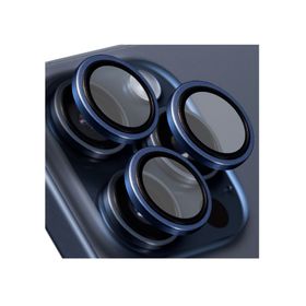 Buff iPhone 16 Pro Max/16 Pro Titanyum V2 Mavi Lens Koruyucu