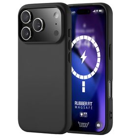 Buff iPhone 17 Pro Magsafe Rubber Fit Siyah Silikon Kılıf
