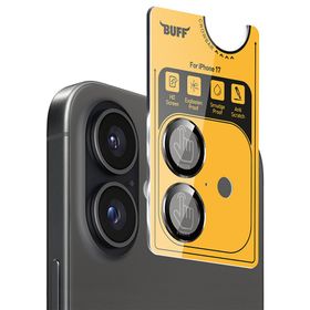 Buff iPhone 17 Siyah Metal Kamera Lens Koruyucu