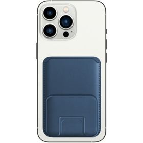 Buff Iphone Mavi Walletmag Stand Deri Cüzdan Kılıf