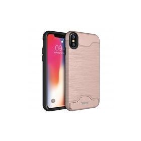 Buff iPhone X Rose Gold Slim Folder Kılıf