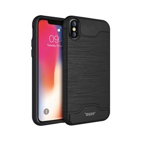 Buff iPhone X Silver Slim Folder Kılıf