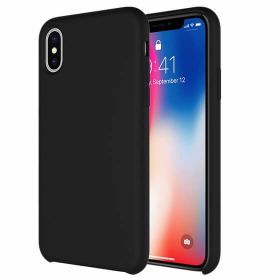 Buff iPhone Xs Max Black Rubber Fit Kılıf