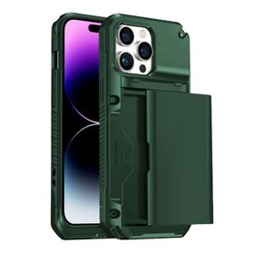 Buff Koyu Yeşil iPhone 14 Pro Max Slide Armor Kılıf