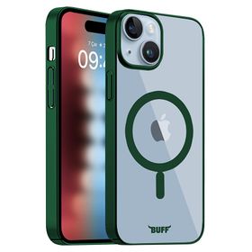 Buff Koyu Yeşil iPhone 15 MagSafe Slim Fit Kılıf